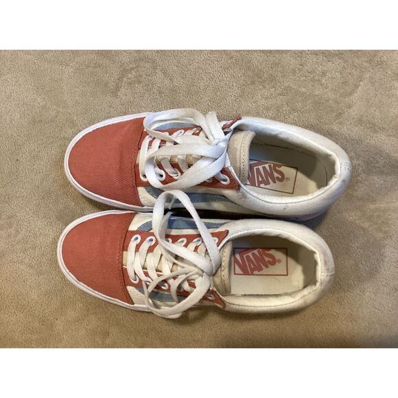 VANS Old Skool Platform Womens Pastel Color Block Shoes, SIze Women's 6 - Picture 5 of 7